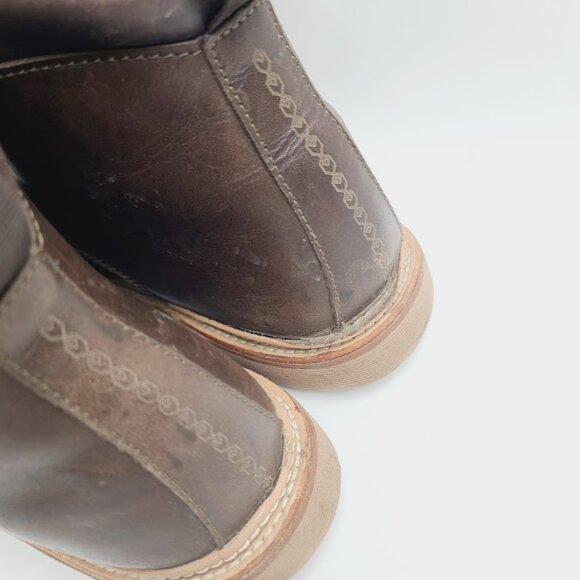 Olukai Men\'s Dark Brown Kilakila Leather Classic Ankle Chukka Boots Size 11.5 main image 4